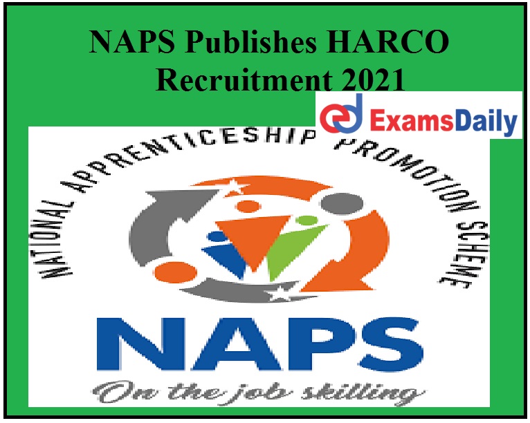 harco apply link recruitment 2021 apply here,harco jobs