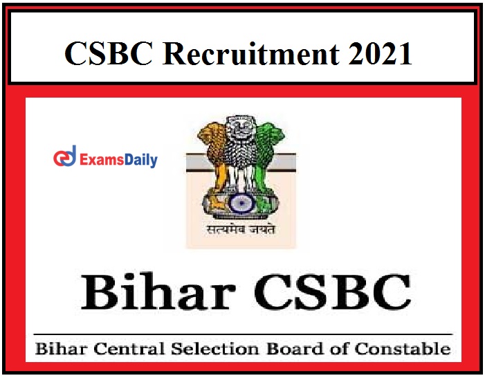 CSBC Recruitment 2021 OUT – 2300+ Bihar Police Fireman Vacancies 10+2 Pass can apply!!!