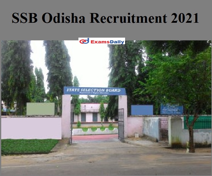SSB Odisha Recruitment 2021