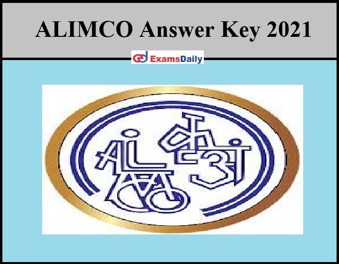 ALIMCO Answer Key 2021