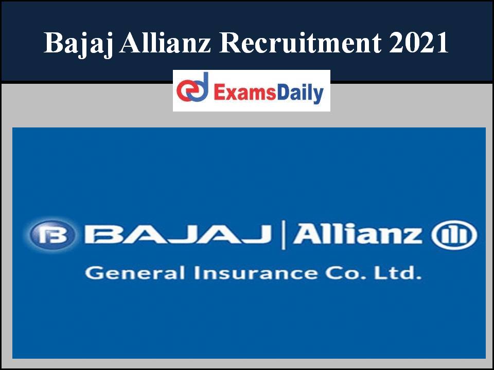 Bajaj Allianz General Insurance Company Limited.