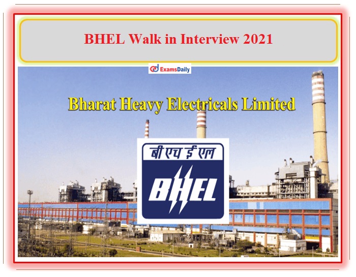 Bharat Heavy Electricals Limited Announces Walk-in Interview For Medical Professionals