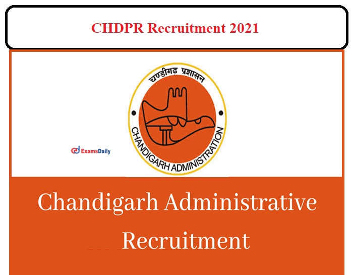 CHDPR Recruitment 2021