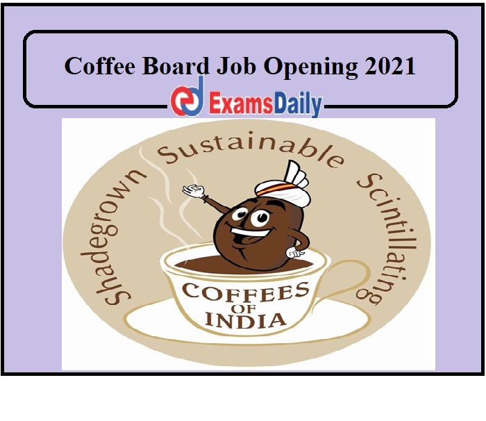 Coffee Board Job Opening 2021