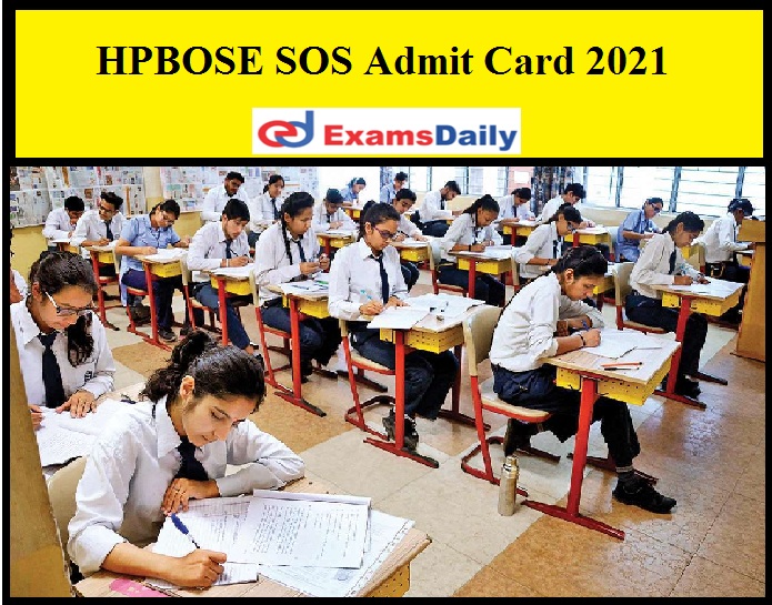 HPBOSE SOS Admit Card 2021