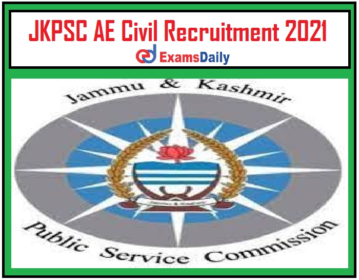 JKPSC AE Civil Recruitment 2021 Out – Apply for 40+ Assistant Engineer & Other Vacancies!!!