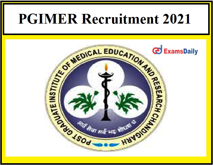 PGIMER Latest Engineer Vacancies Apply for Junior Engineer Post with Pay Scale Rs.35400 to 112400!!!
