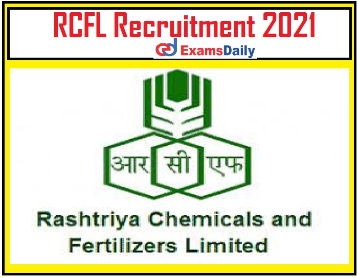RCFL Recruitment 2021 Notification Out – Walk in for Officer Vacancies!!!