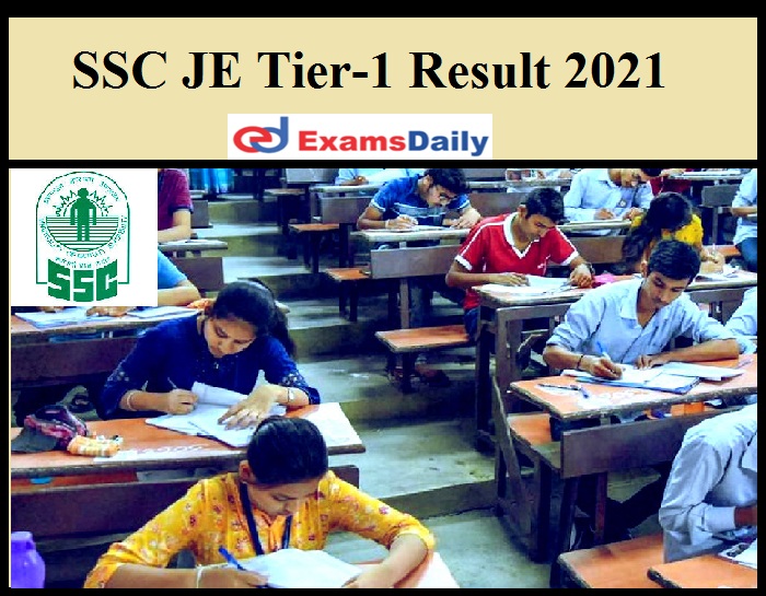 SSC JE Tier-1 Result 2021