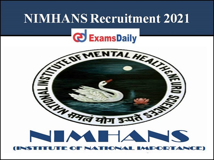 nimhans recruitment 2021