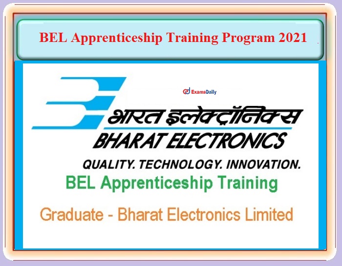 BEL Apprenticeship Training 2021