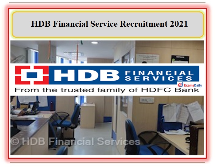 HDB Financial Services Recruitment 2021 For Any Degree Candidates