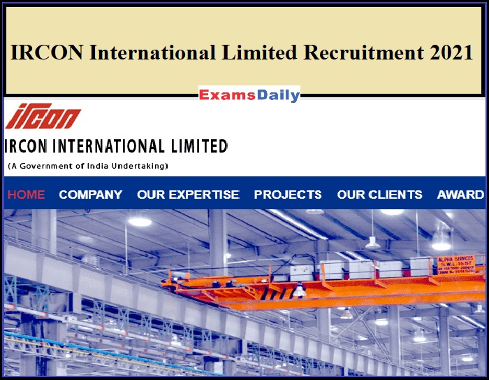 IRCON International Limited Recruitment 2021