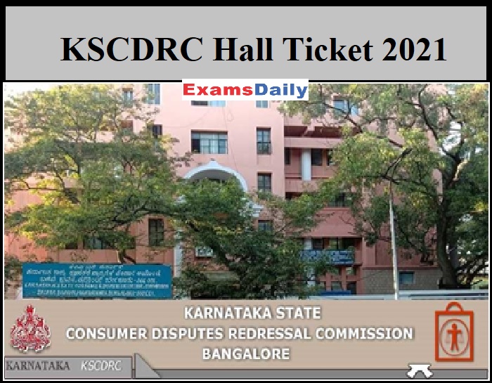 KSCDRC Hall Ticket 2021