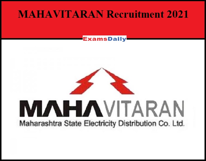 MAHAVITARAN Recruitment 2021