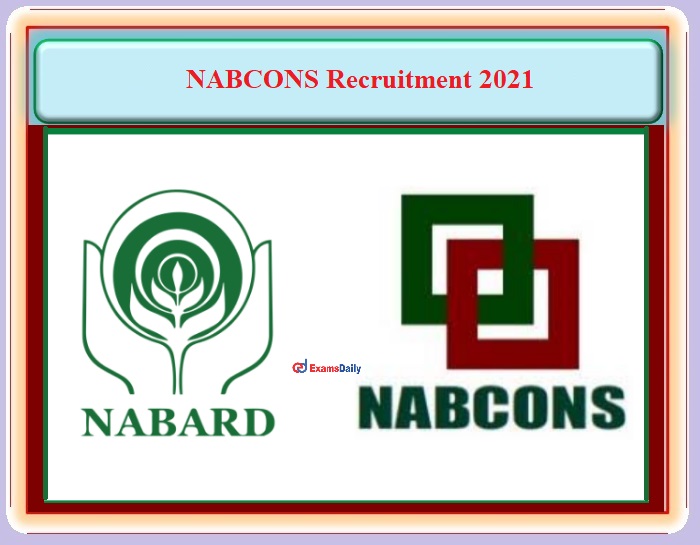 NABCONS Invites Online Applications for Senior and Junior Consultants Post