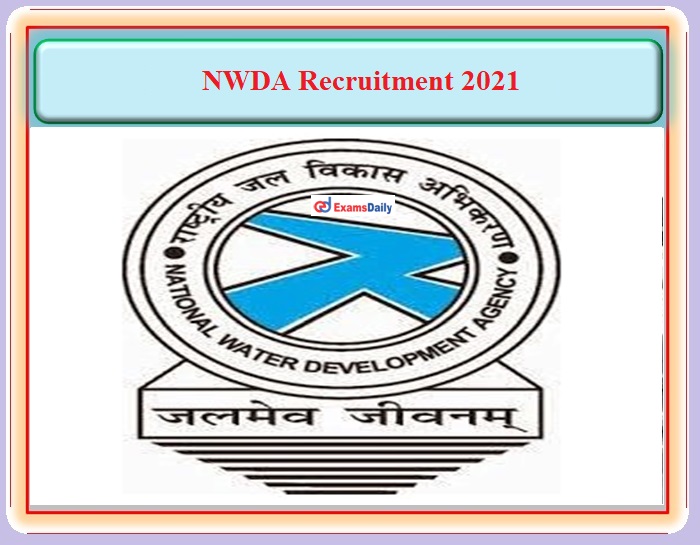 National Water Development Agency Recruitment 2021 For +2 and Degree Candidates
