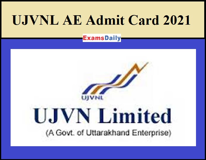 UJVNL AE Admit Card 2021