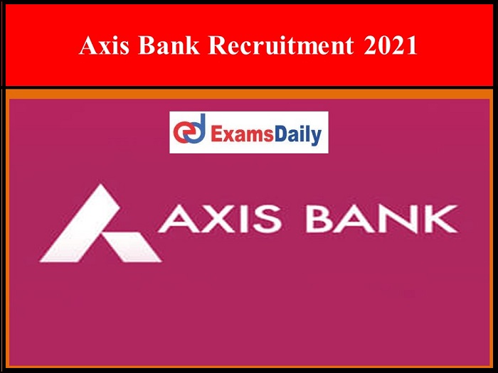 axis bank recruitment