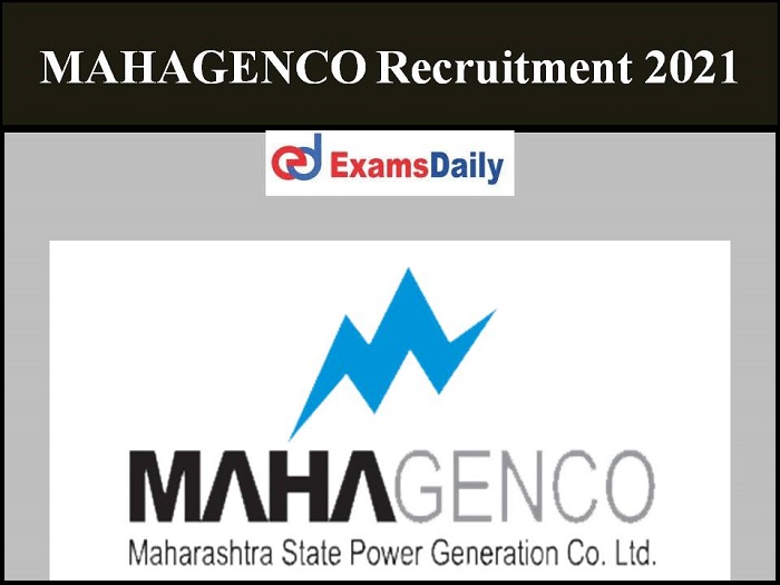 mahagenco recruitment 2021