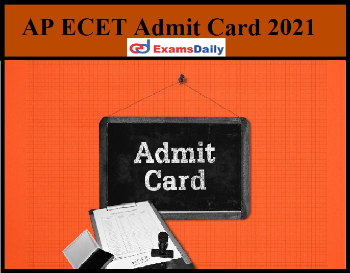 AP ECET Admit Card 2021
