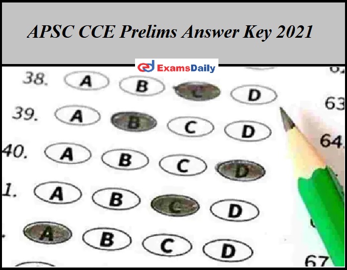 APSC CCE Prelims Answer Key 2021