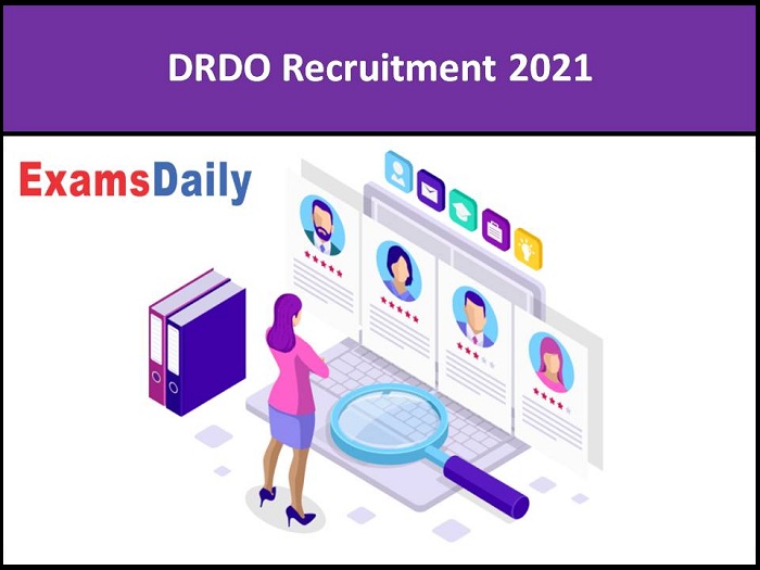 DRDO JRF Recruitment 2021