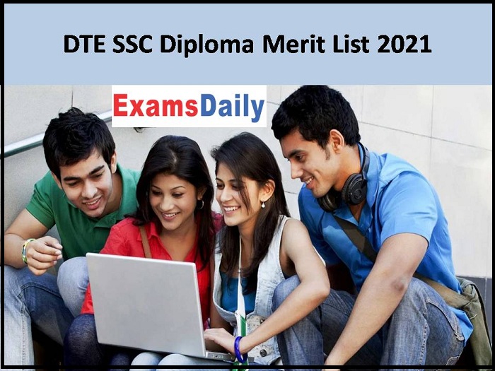 DTE SSC Diploma Merit List 2021