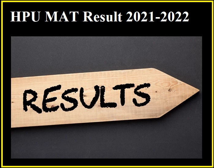 HPU MAT Result 2021-2022