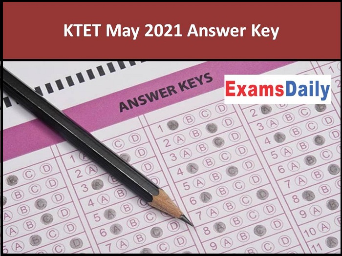 KTET May 2021 Answer Key
