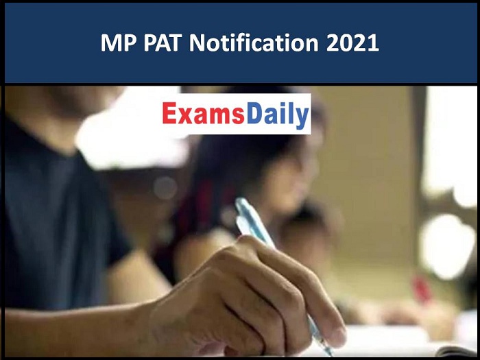 MP PAT Notification 2021