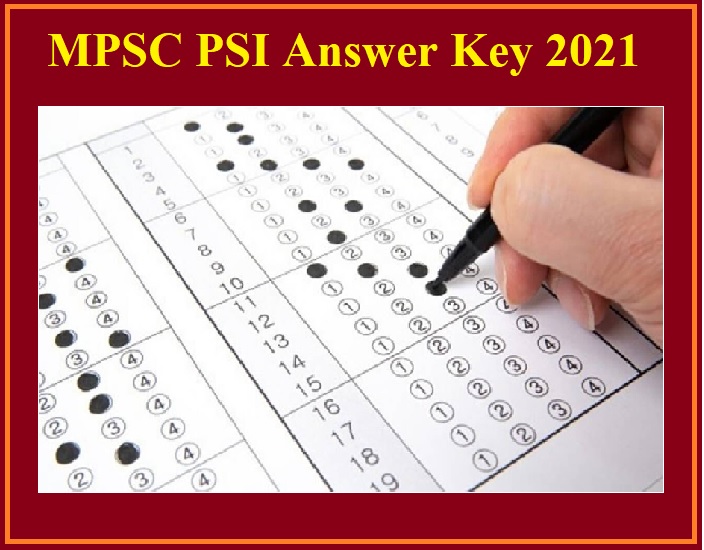 MPSC PSI Answer Key 2021