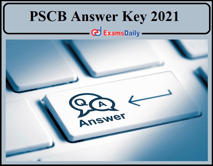 Punjab Cooperative Bank Answer Key 2021 Released- Download For Clerk, Steno and Other Posts!!!