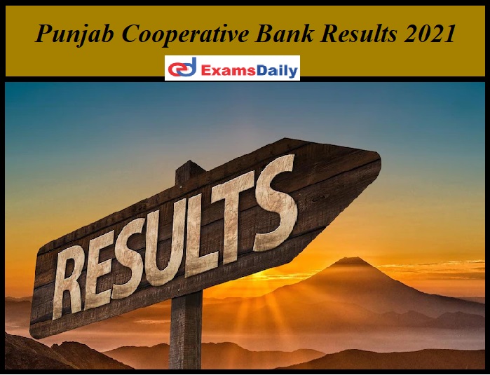 Punjab Cooperative Bank Results 2021