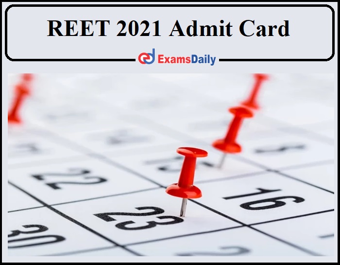 REET admit card