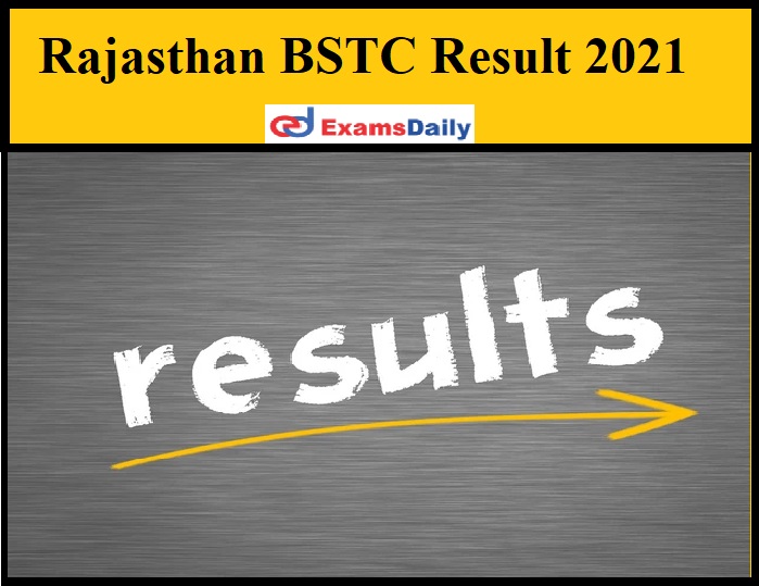 Rajasthan BSTC Result 2021
