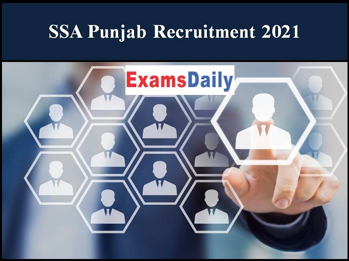SSA Punjab Recruitment 2021