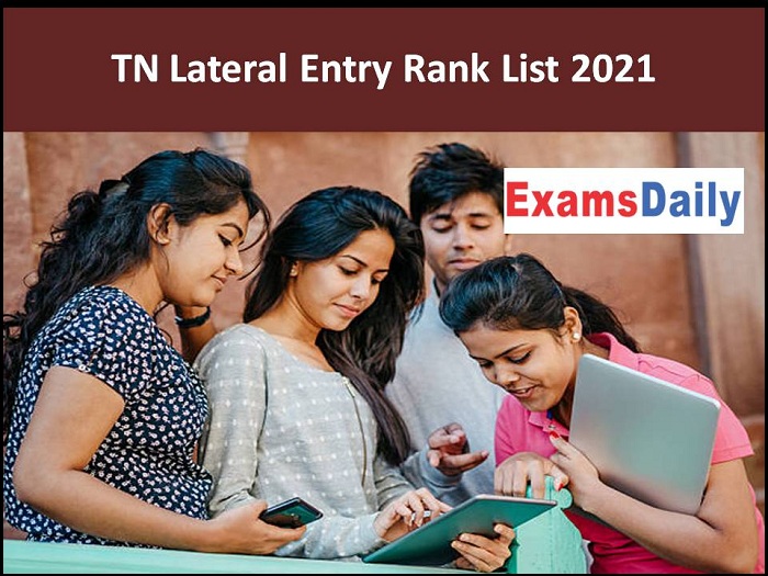 TN Lateral Entry Rank List 2021