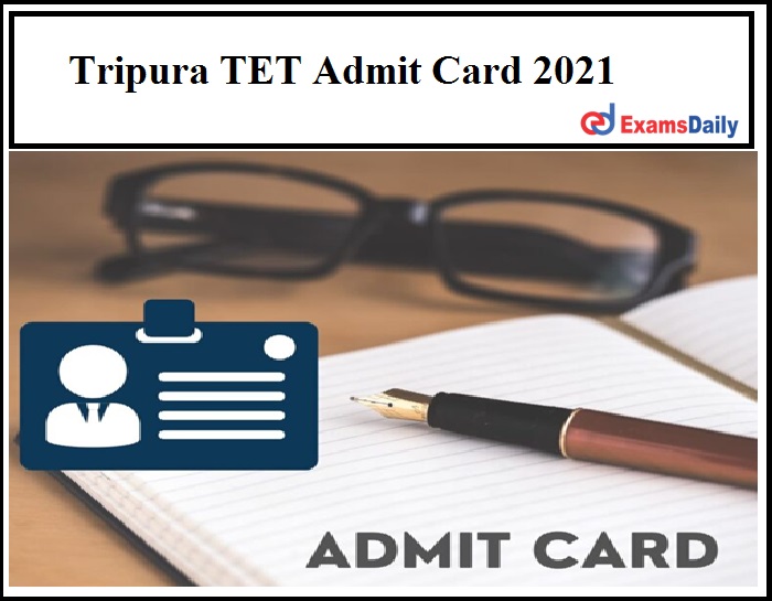 Tripura TET Admit Card 2021