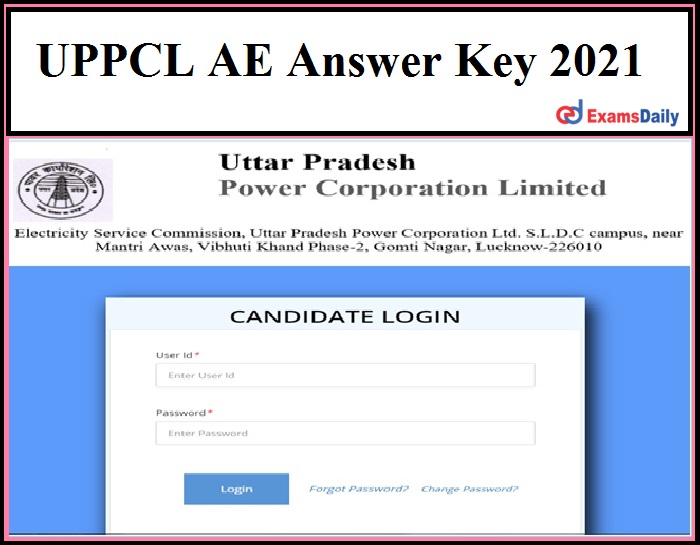 UPPCL AE Answer Key 2021