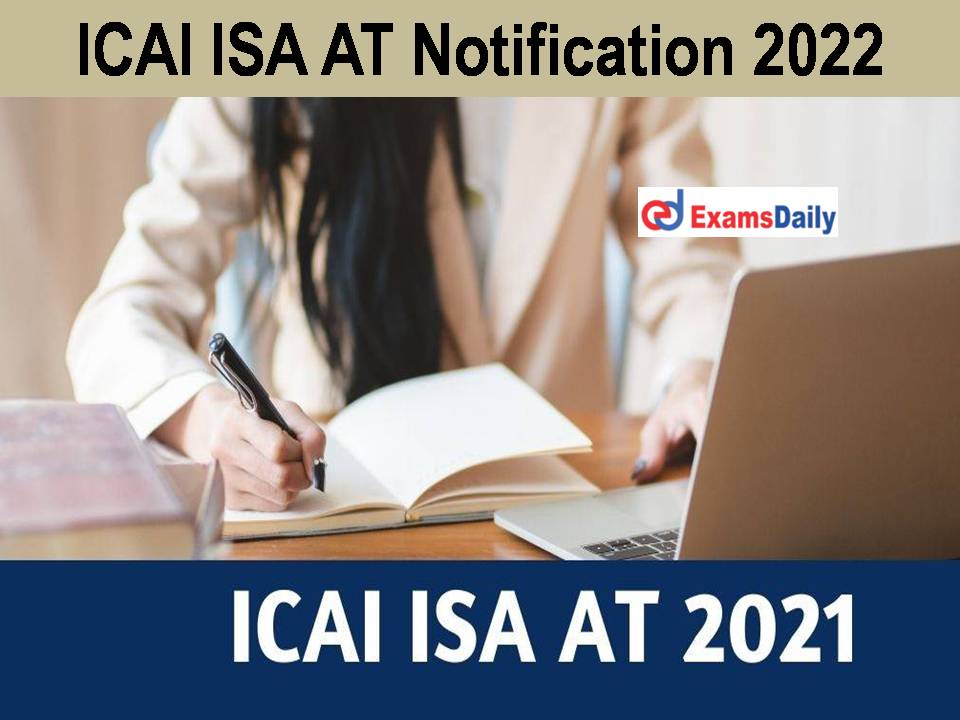 ICAI ISA AT Notification 2022