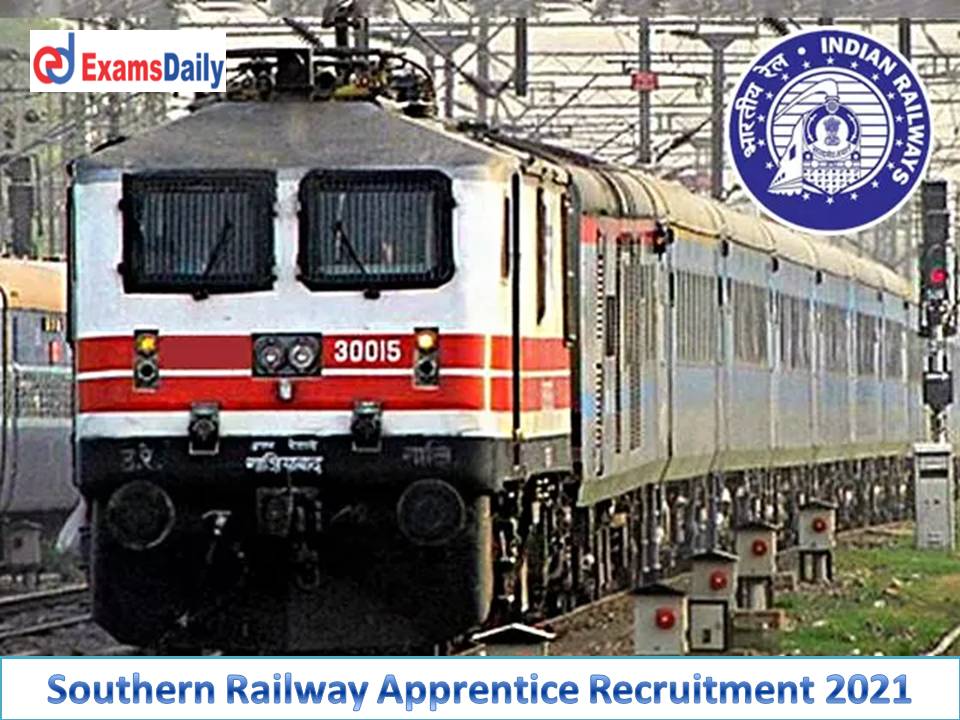 Railway Jobs for 10th Pass Candidates Apply Online for 60 NAPS Southern Railway Vacancies!!!
