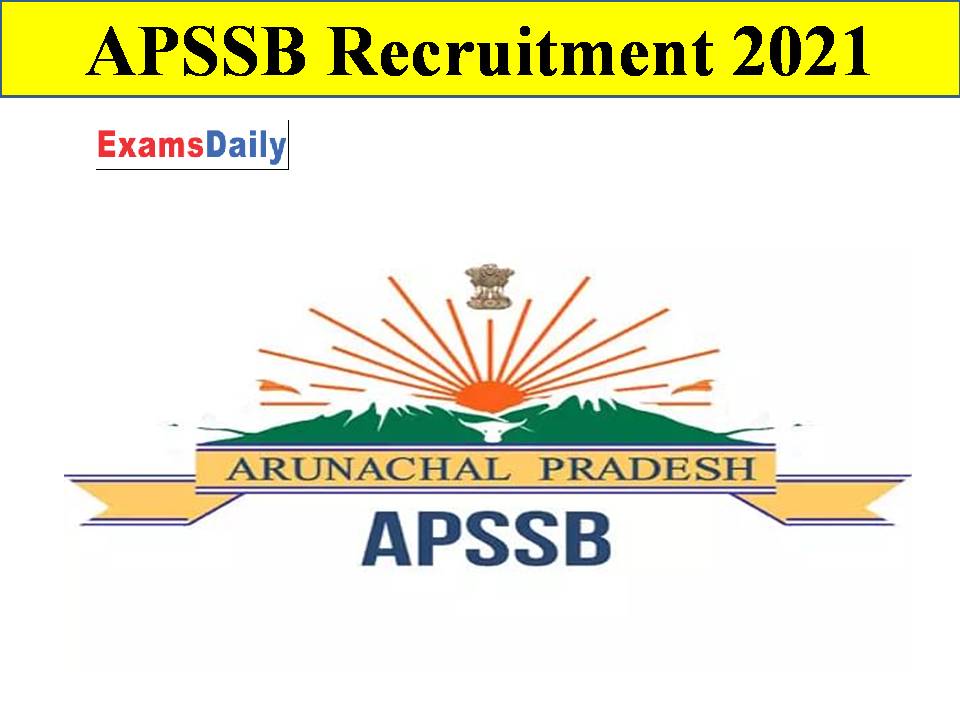 APSSB Recruitment 2021