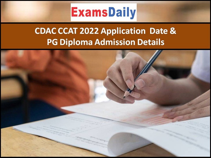 CDAC CCAT PG Diploma Admission