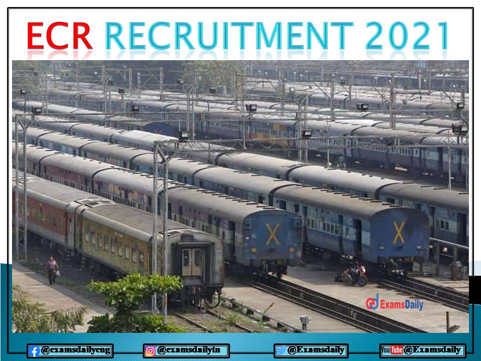 ECR Recruitment 2021 – 10 Days to Expire Salary Up to Rs. 20200- PM Apply Immediately!!!