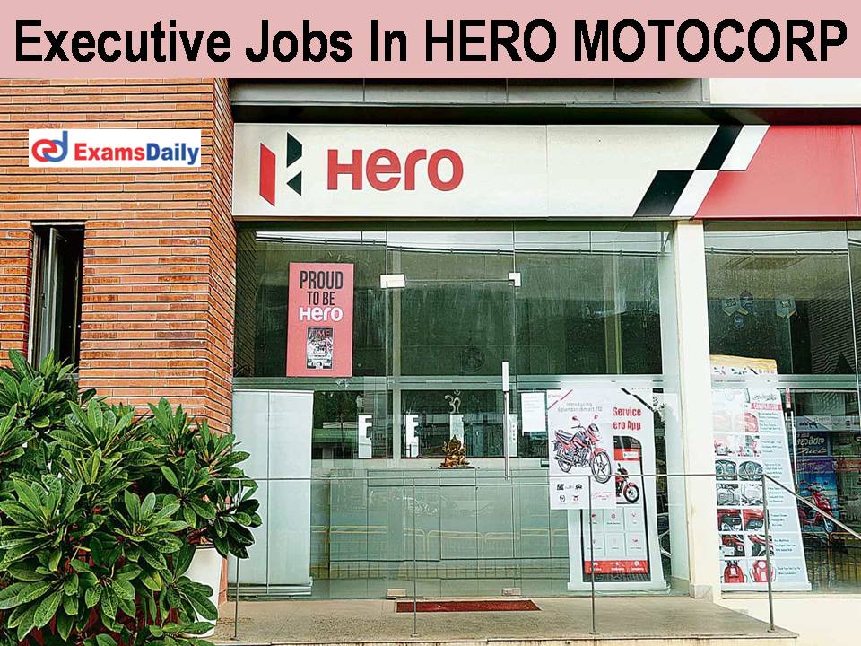 Executive Jobs In HERO MOTOCORP