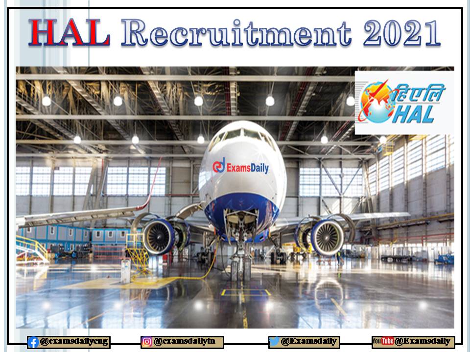 HAL Recruitment 2021 - 2022 – 08 Days to Expire - Apply Apprentice Vacancies Immediately!!!