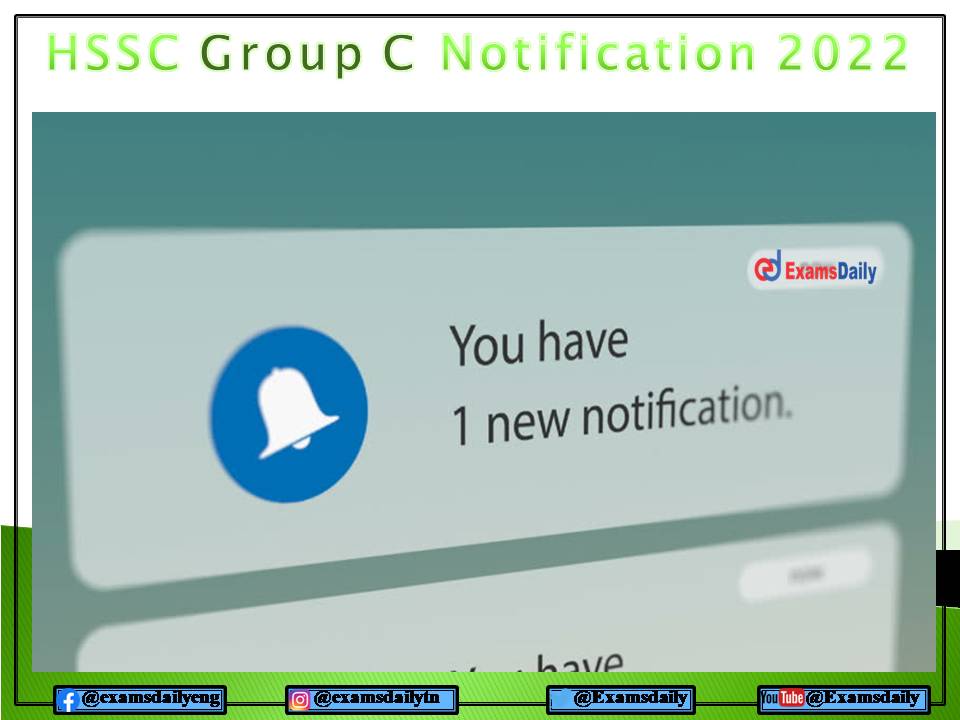 HSSC Group C Recruitment 2022 Notification – Download Clerk Vacancy Details Here!!!
