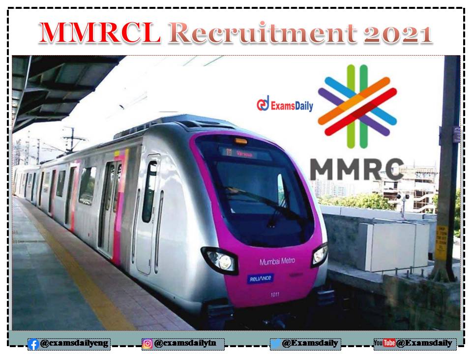 MMRC Recruitment 2021 OUT – For General Manager Vacancy - Apply Here!!!