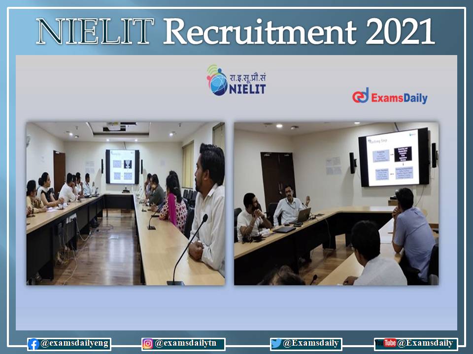 NIELIT Recruitment 2021 – Interview Only For Engineering Candidates!!!